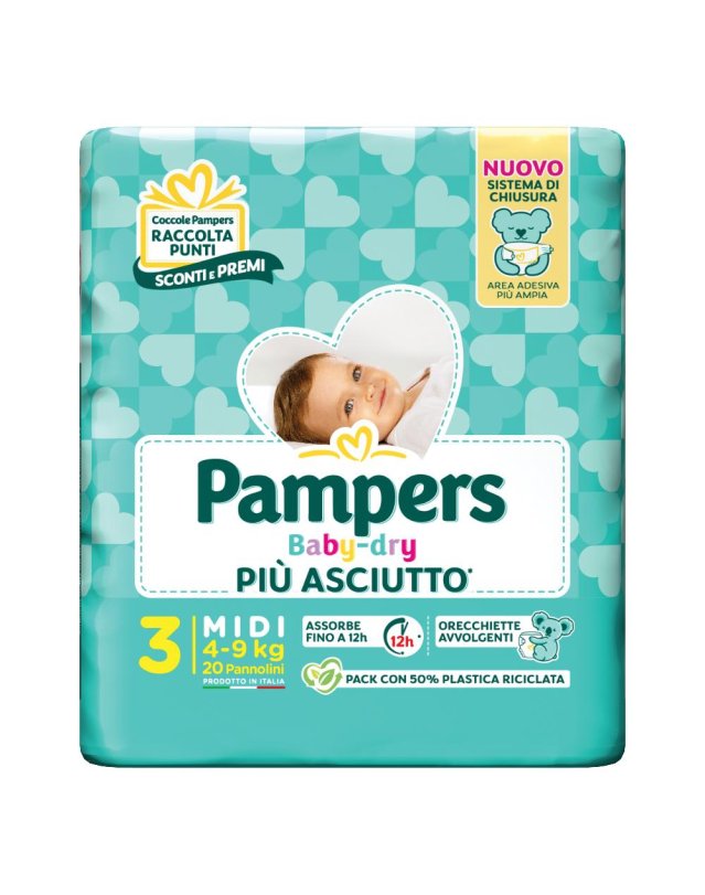 PAMPERS BD DOWNCOUNT MIDI 20PZ