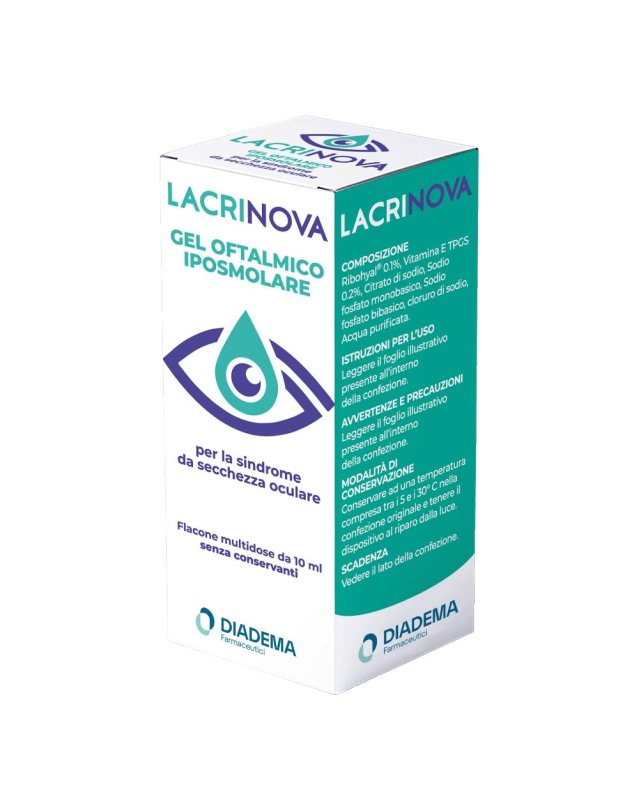 Diadema Farmaceutici Lacrinova Gel Oftalmico Iposmolare 10 ml Diadema Farmaceutici Lacrinova Gel Oftalmico Iposmolare 10 ml