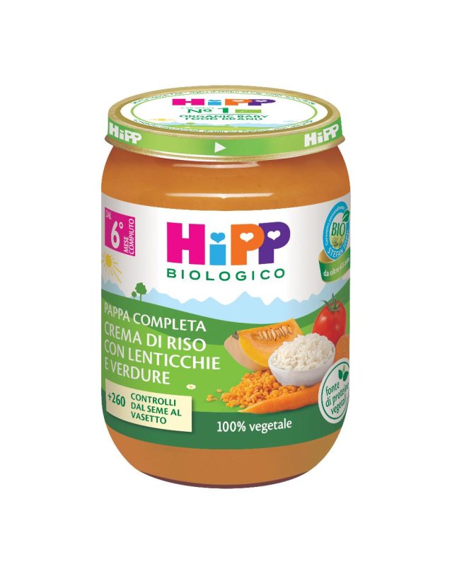 HIPP CREMA RISO LENTICCH VERD