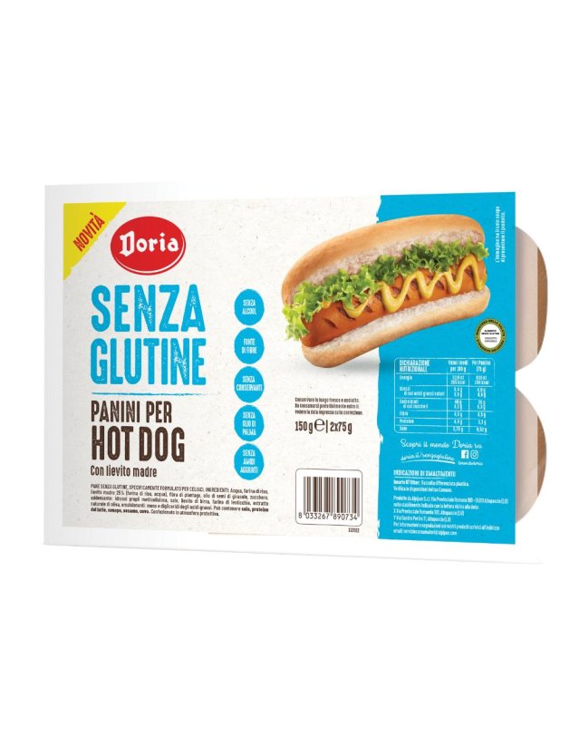 DORIA Panini Hot Dog 2X75G