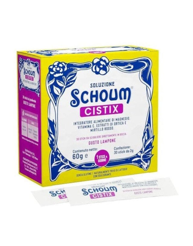 Soluzione Schoum Cistix 30 Stick – Benessere delle Vie Urinarie e Drenaggio Naturale