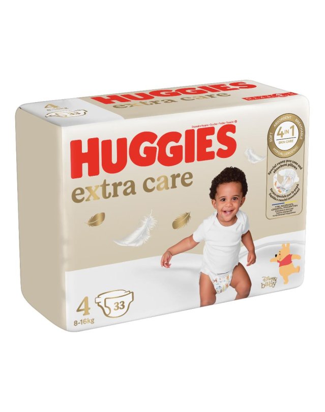 HUGGIES EXTRA CARE GR 4 33PZ