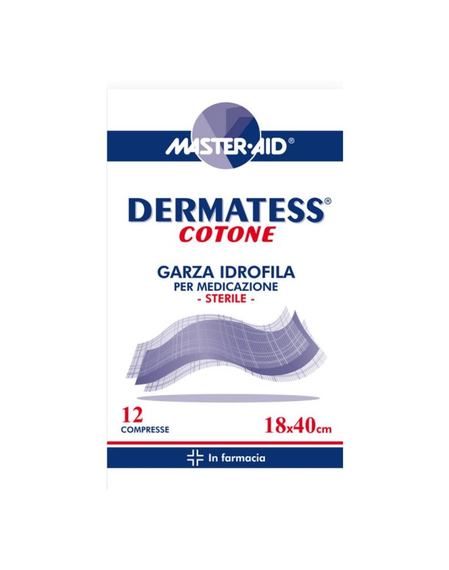 DERMATESS COT GARZA 18X40 12PZ DERMATESS COT GARZA 18X40 12PZ