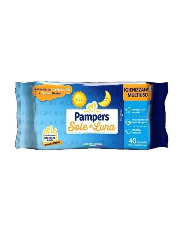 PAMPERS WIPES SOLE&LUNA 40PZ