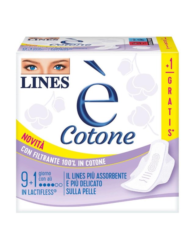 LINES E' COTONE ALI 9+1PZ