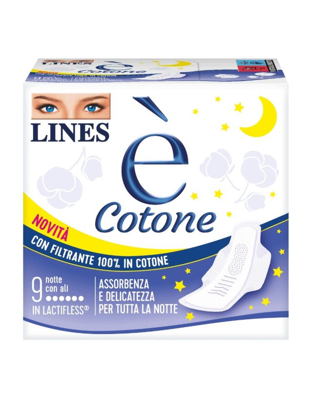 LINES E' COTONE NOTTE 9PZ LINES E' COTONE NOTTE 9PZ