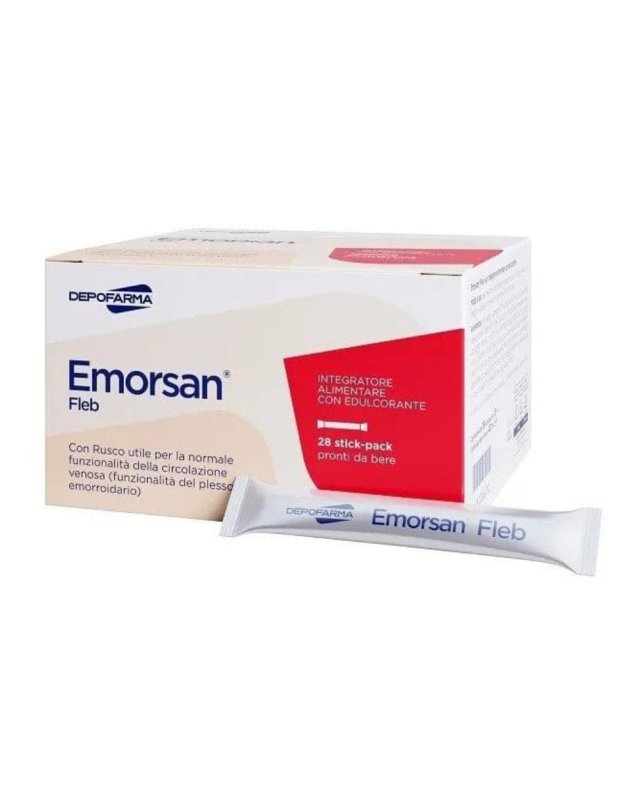 Depofarma Emorsan Fleb Integratore Alimentare 28 Stick Depofarma Emorsan Fleb Integratore Alimentare 28 Stick