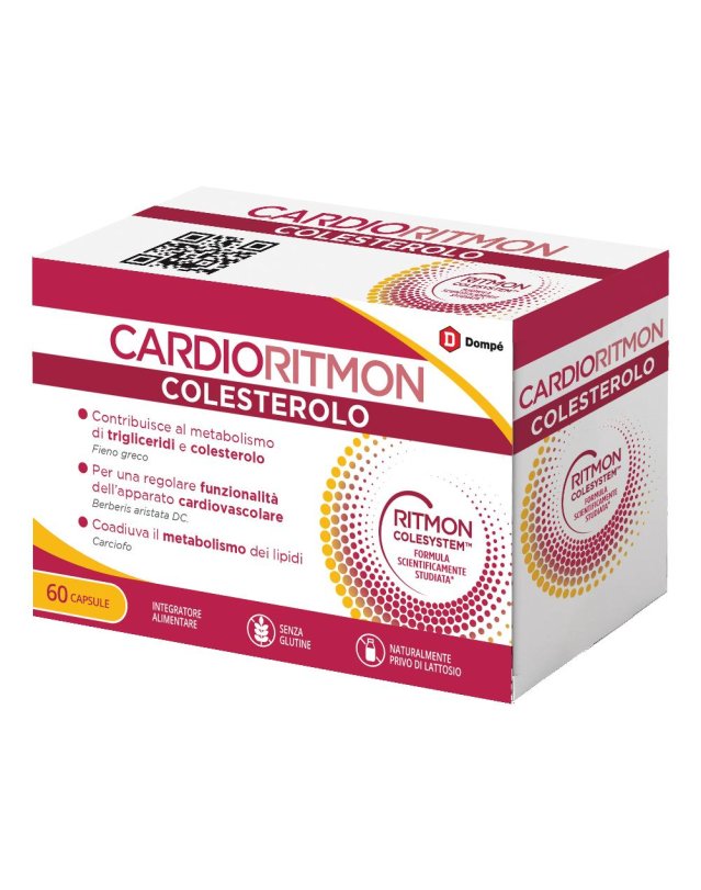 Cardioritmon Colesterolo 60 Capsule - Integratore per il Colesterolo