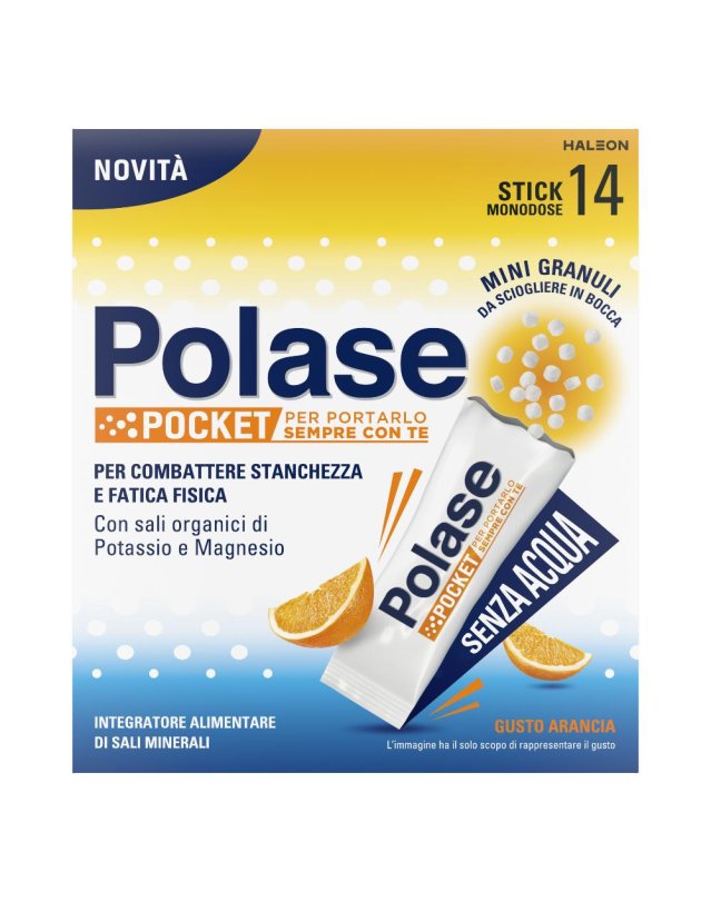 Polase Pocket Integratore per Fatica e Stanchezza 14 Stick