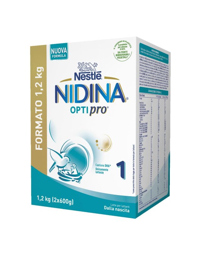 NIDINA OPTIPRO 1 POLV 2PZ 600G