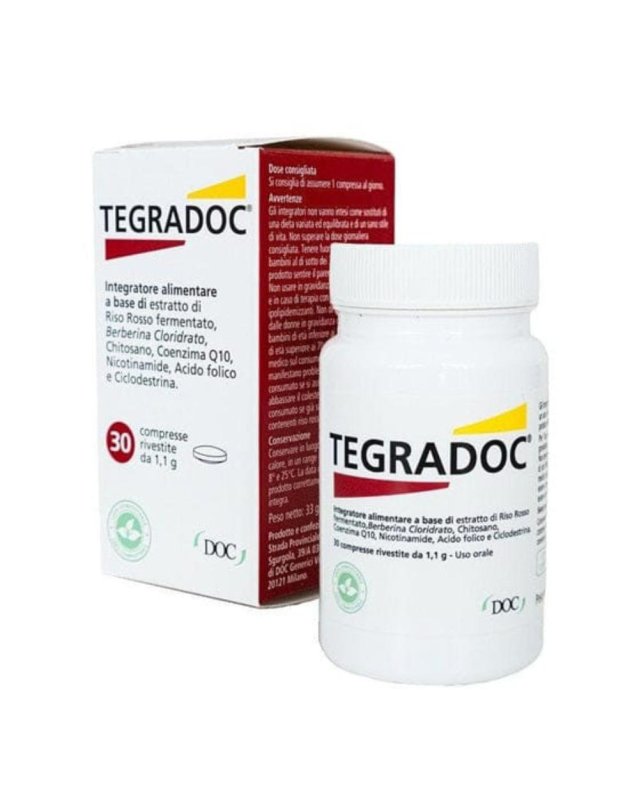 Doc Generici Tegradoc 30 Compresse per Colesterolo Doc Generici Tegradoc 30 Compresse per Colesterolo