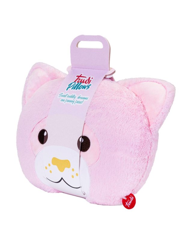 TRUDI CUSCINO GATTINO ROSA