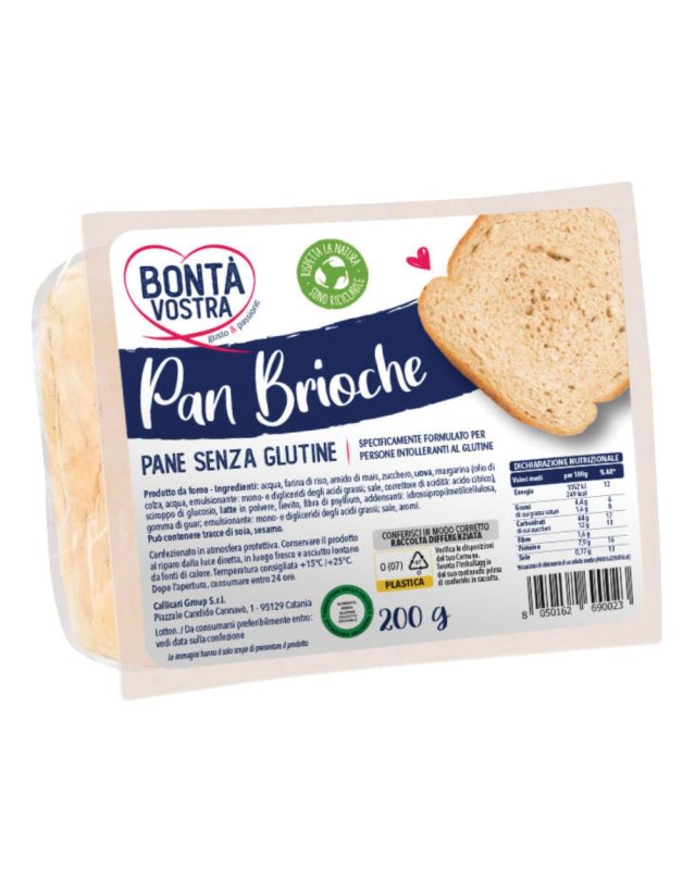 BONTA'VOSTRA Pane Brioche 200g