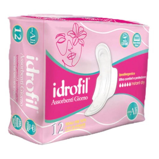 Assorbenti Giorno con Ali 12 Pz - Igiene e Protezione
