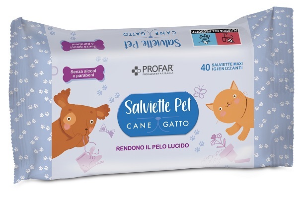 ProFar Salviette Pet al Talco: Igiene Delicata per Cane e Gatto