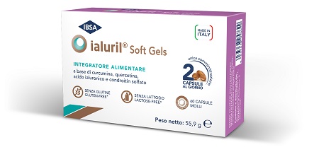 ibsa ialuril soft gels - integratore contro la cistite 60 capsule molli