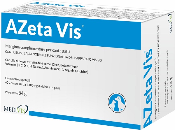 Medivis Azeta Vis: Supporto Nutrizionale per la Vista di Cani e Gatti