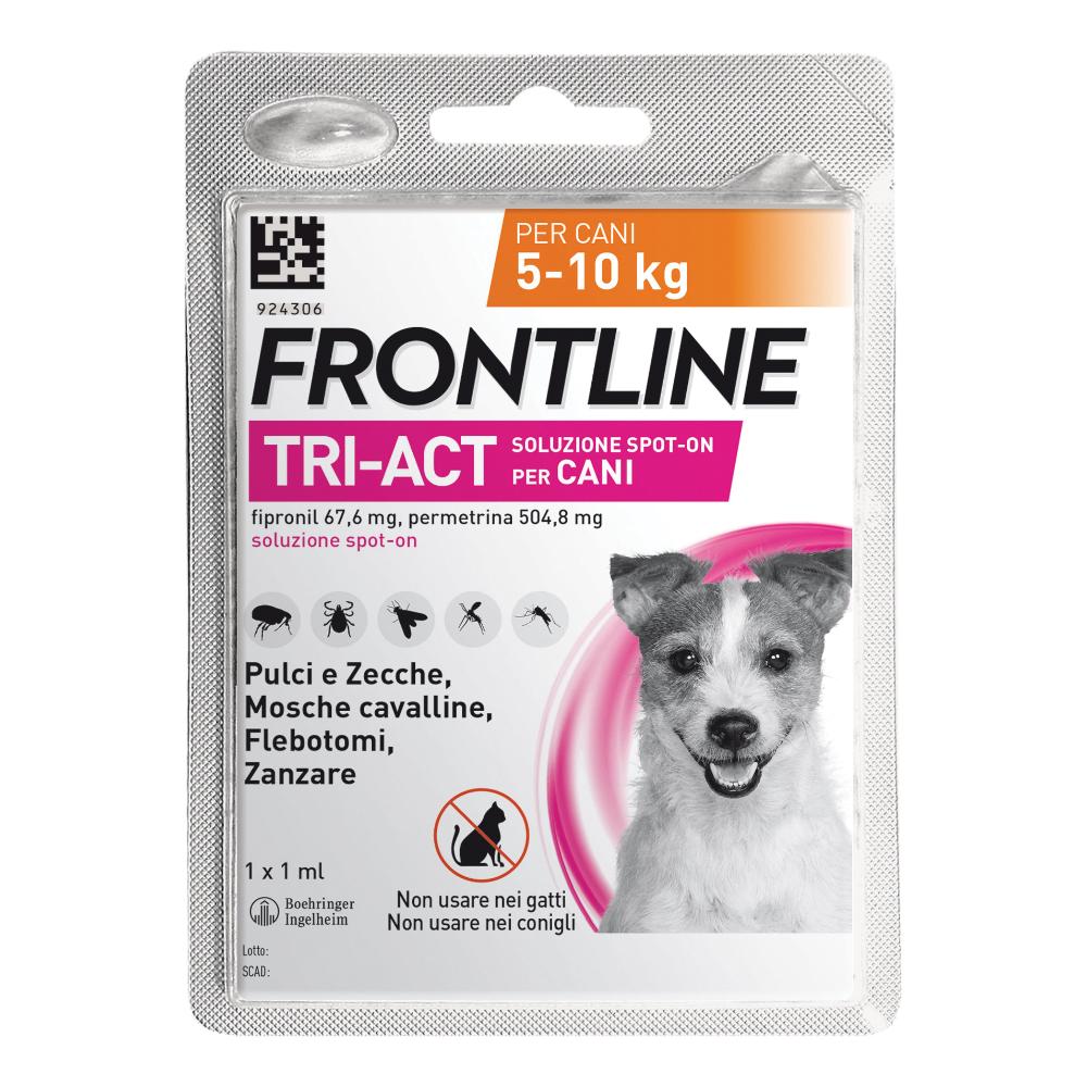 Frontline Tri-Act: Antiparassitario Spot-on per Cani 5-10kg