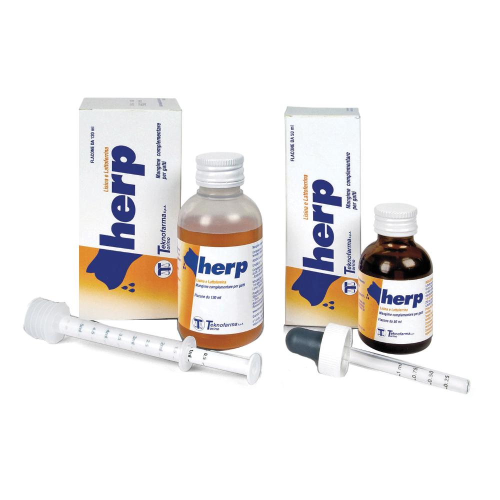 Herp Teknofarma: Integratore Lattoferrina e Lisina per Gatti