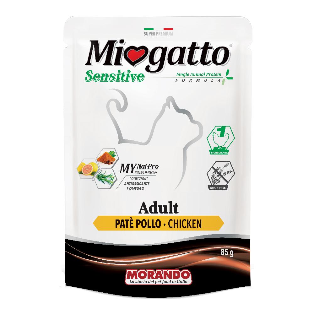 Miogatto Sensitive Pollo: Umido Completo per Gatti Sensibili
